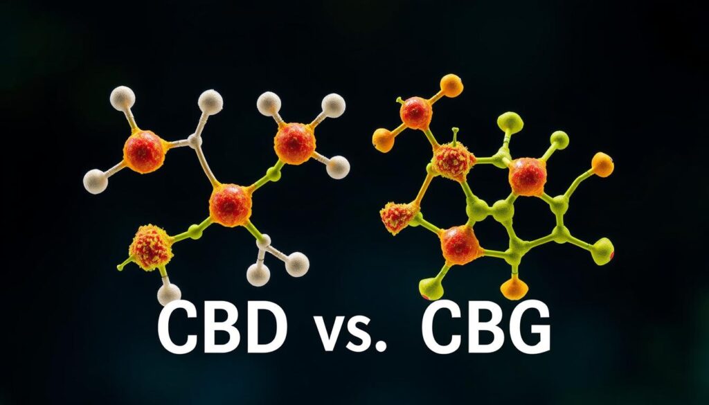 Structure moléculaire CBD et CBG