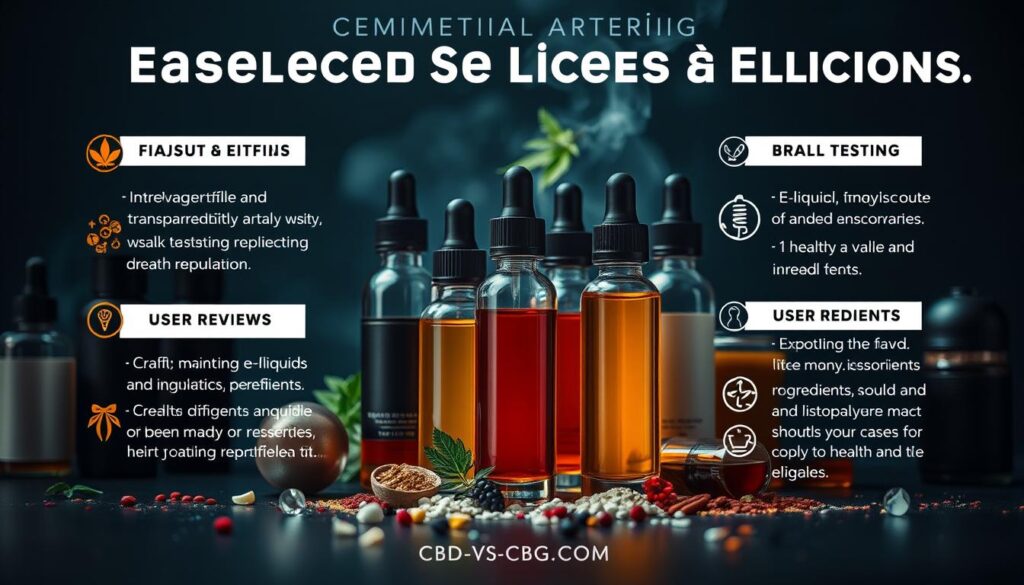 Critères de sélection e-liquide